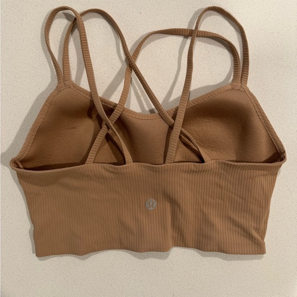 Lululemon Like a Cloud Longline Bra - size 6 - Taupe - Picture 4 of 4